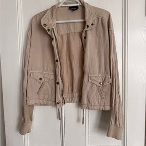 Splendid -  Tan Cropped Jacket - size small